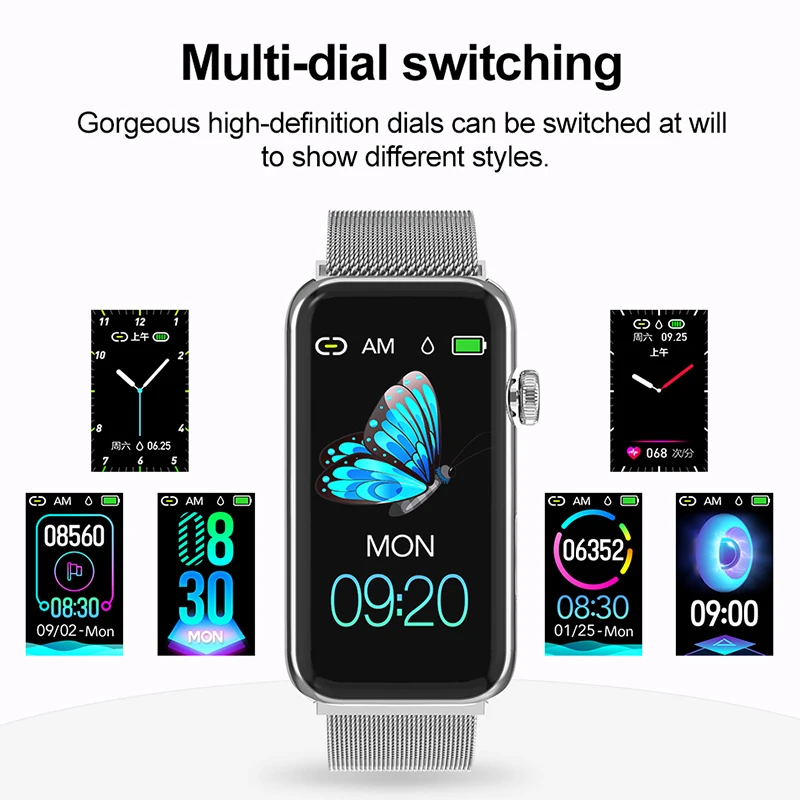 2020 Smart Fitness Bracelet Bluetooth Watch Smartwatch Blood Pressure IP67 Waterproof Band Music control Smartband PK H9 | Электроника