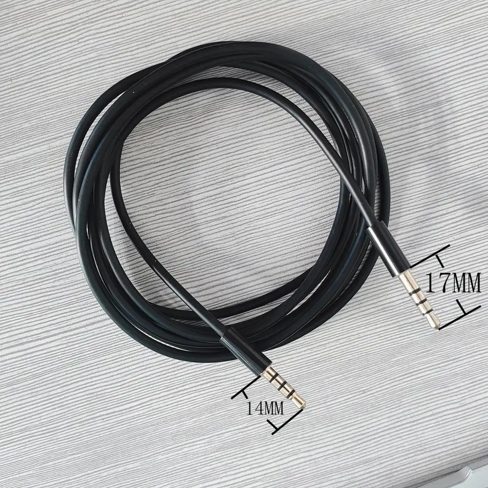 1.5m 5ft 3.5mm Jack Audio Cable Male To Car Aux 4Poles 14mm to 17mm long tip | Электроника
