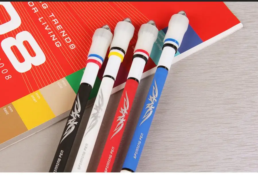 Забавная Вращающаяся ручка для спиннинга студентов пишущая шариковая с ручкой 0 5