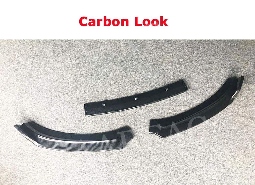 3 шт./компл. автомобильный передний бампер спойлер для губ блеск черный Jaguar XE 2017 2018