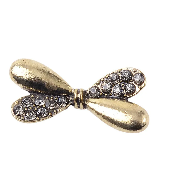 50pc Alloy crystal inlaid rectangular alloy buckle accessories DIY jewelry headdress hairpin mobile phone decoration accessories