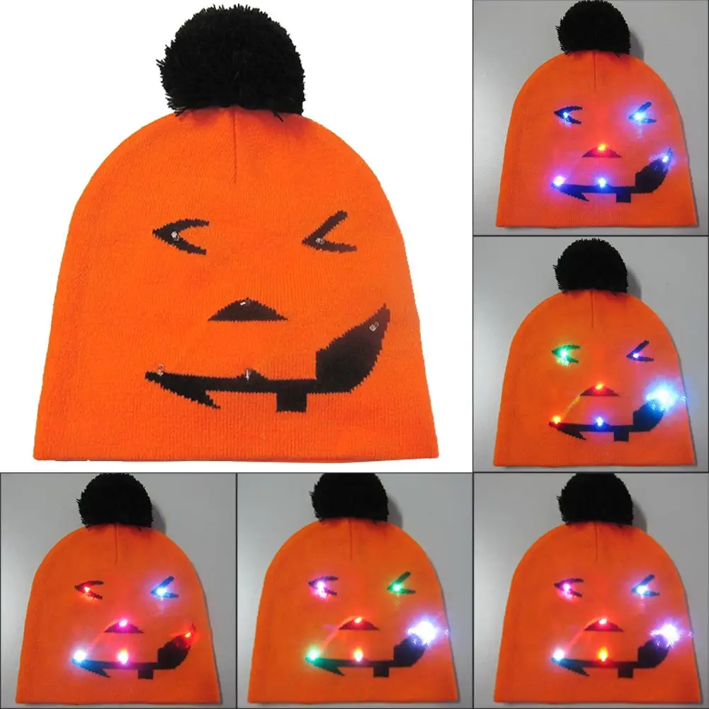 Светодиодная шапка для Хэллоуина светильник заная светящаяся шапочка новинка