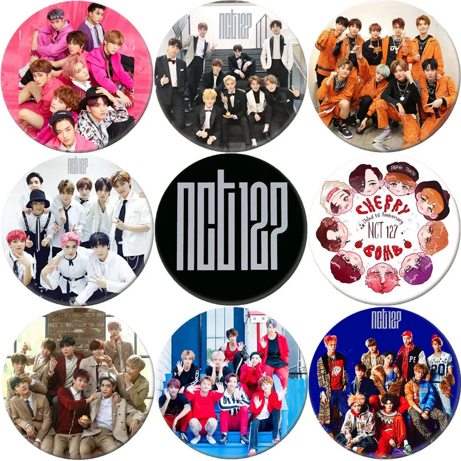 NCT127 Горячая Корея крутая брошь значок Idol мальчиков косплей рюкзаки одежда