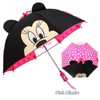disney cartoon mickey minnie mouse children portable trifold umbrella preschool boy girls sunscreen kids umbrellas birthday gift