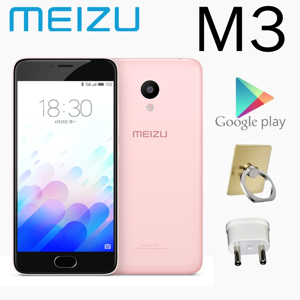 

98%New Meizu smartphone M3 2G 16G cellphone global version with google play 5.0 inches MTK MT6750 processor 2870mAh battery