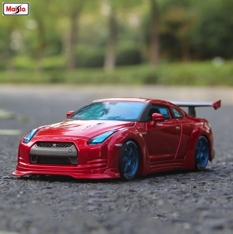 Модель автомобиля Maisto 1:24 из Токио современная модель Nissan GTR сплава имитация