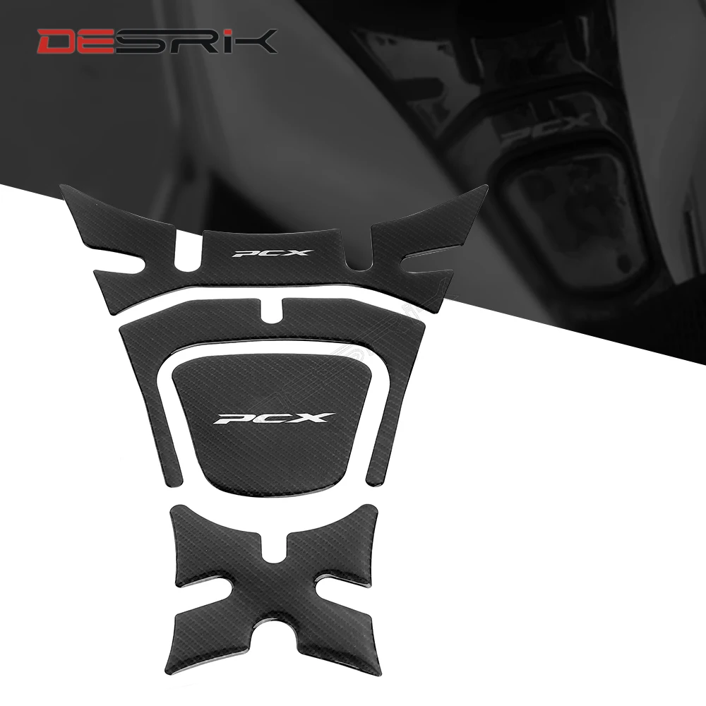 

Motorcycle Anti slip Tank Pad Sticker Decals 3D Fuel Tank Pad Protect Racing Accessories For Honda PCX 150 PCX150