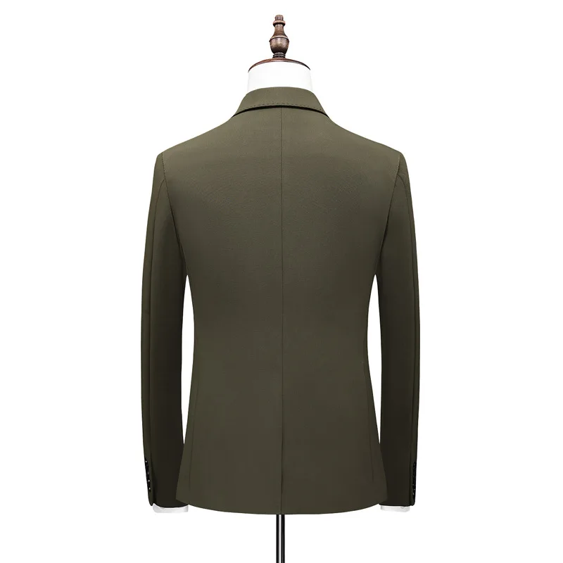 

Suit men's 2021 new business casual men's suit three piece slim bridegroom wedding dress fashion