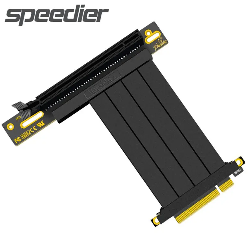 Удлинительный кабель для видеокарты PCIe 3 0x8-x16 PCI-E 8X 16X майнинга ETH BTC Gen3 полная