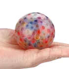 1 шт прозрачный мячи для снятия стресса разноцветными помпончиками и аутизм настроение сжать рельеф здоровая игрушка забавный гаджет Vent игрушка для детей Рождественский подарок Durab