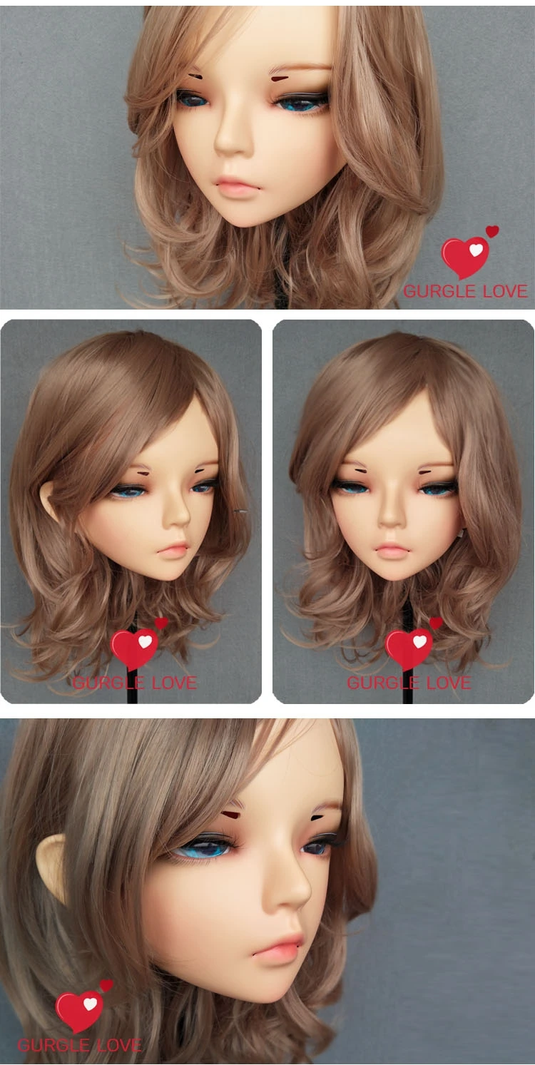

(NEW-28) Female Male Mask Realistic Silicone Masks Halloween Party BJD Doll Crossdress Japan Kigurumi Mask Anime Cosplay