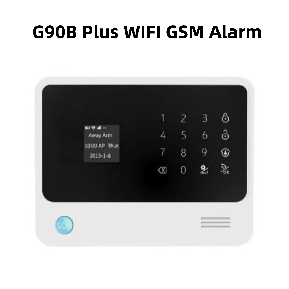 Комплект сигнализации G90B Plus повторитель сигнала IP камеры с Wi Fi GSM SMS датчиком дыма