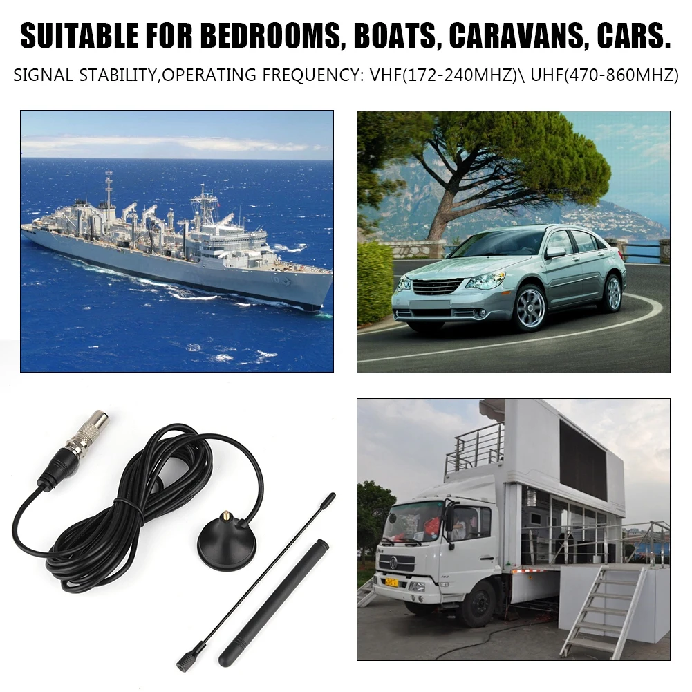 Внутренняя HD двойная антенна диапазон 50 миль Вертикальная ТВ цифровой прием