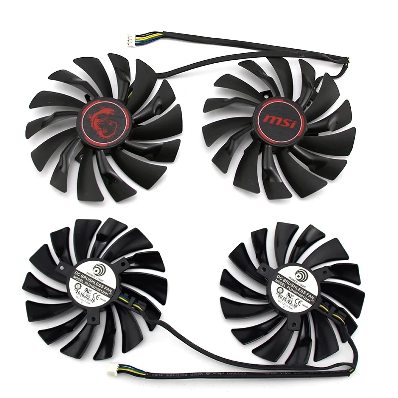 95MM PLD10010S12HH Fans &amp Cooling For MSI GTX 1060 1070 1080 TI RX 470 570 RX580 Gaming GPU Video Card Fan | Компьютеры и офис