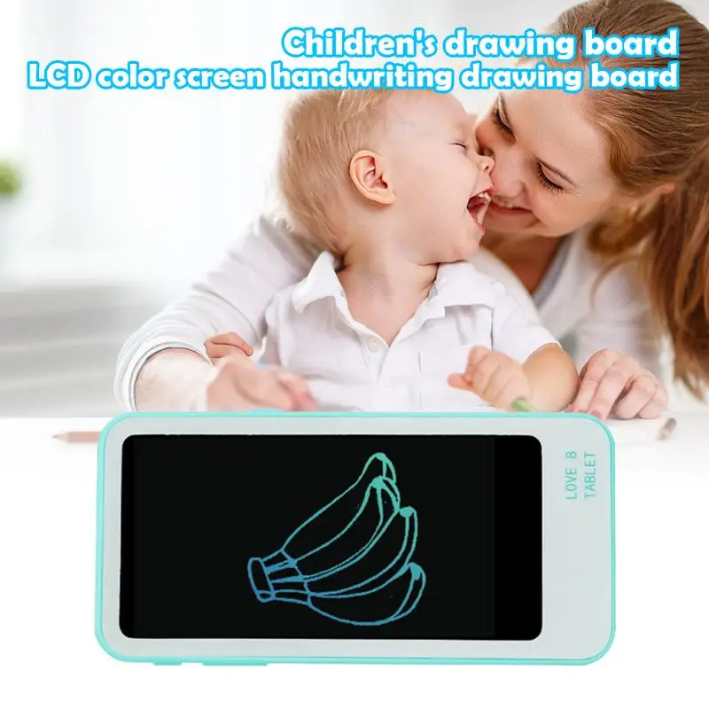Детский цифровой планшет для рисования с ЖК экраном классические цвета и простой