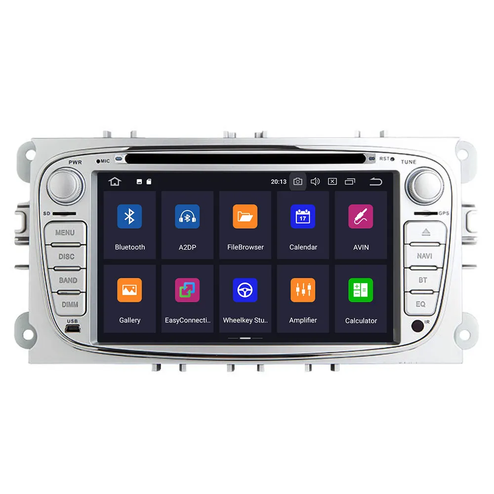 Автомобильный мультимедийный плеер Android 9. 0 4G + 12GB GPS Авторадио для FORD