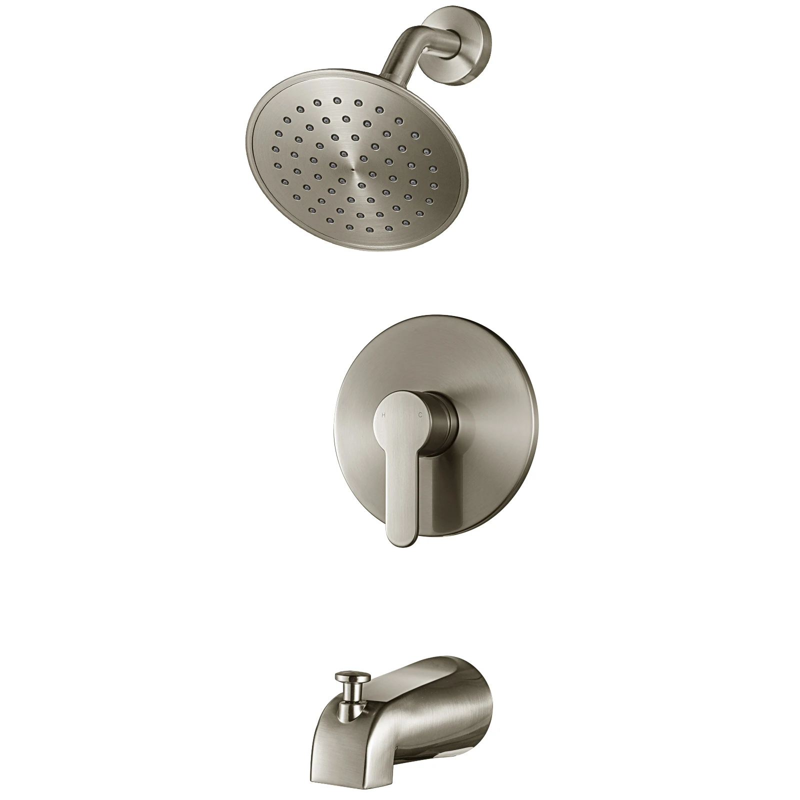 

Samodra Rainfall Shower Faucet for Bathroom Brass Shower System Rainfall Shower Set Shower Column Bath Mixer Brushed Nickel Tap