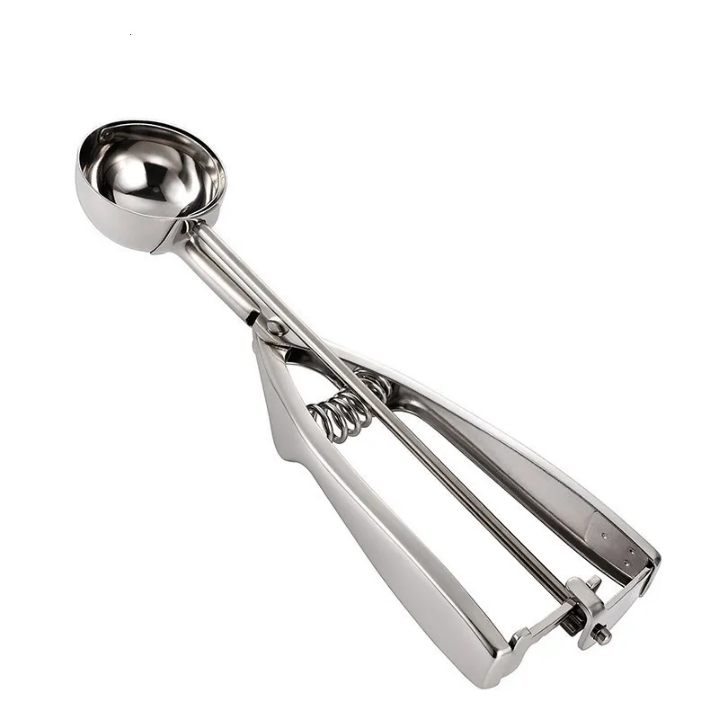 MESNUG Multi-purpose Stainless Steel Ice Cream Scoop Ergonomic Comfort Handles Hands-Free Food Release Cookie Ice Cream Scoop