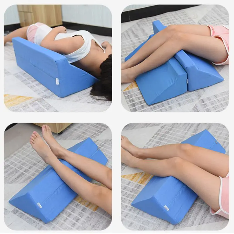 

Sleeping Bed Wedge Pillow Leg Elevation Back Lumbar Support Cushions Knee Support Wedge New HOT