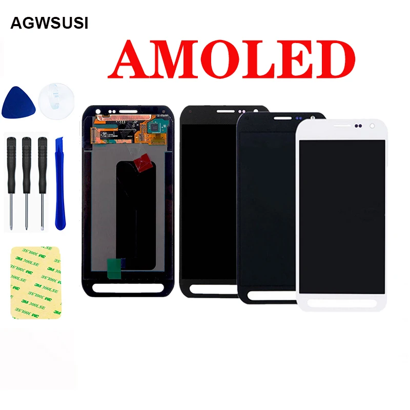 AMOLED для Samsung Galaxy S6 Active G890 G890A ЖК-экран + сенсорный экран дигитайзер сенсор сборка