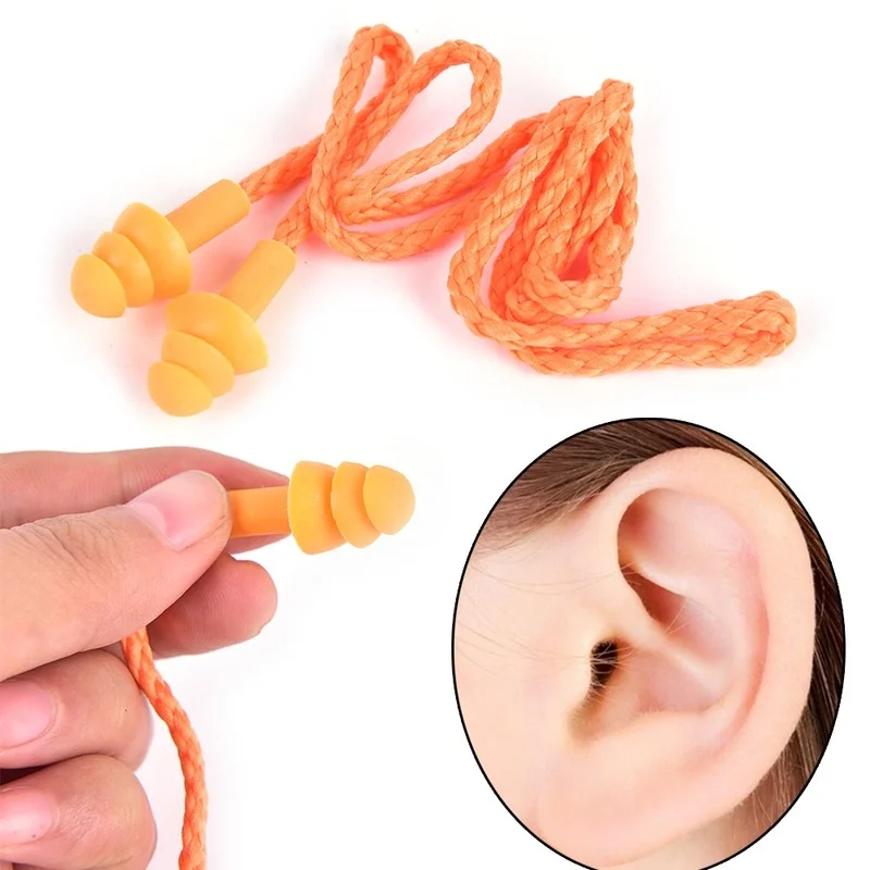 

Anti-Snoring Noise Earplugs Bring Good Sleep for Men and Women Professional Noise Reduction Earplugs with Line