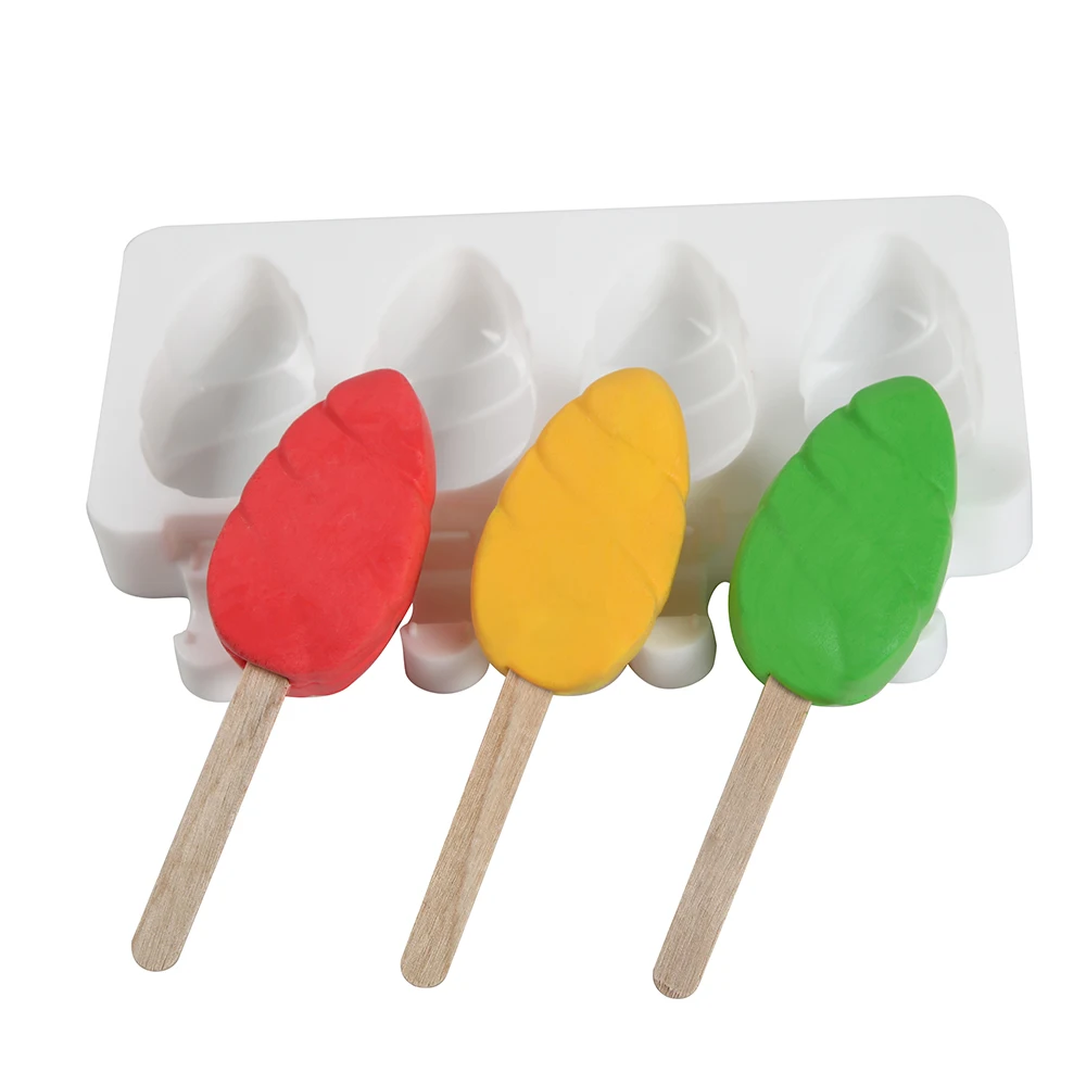 Силиконовая форма для мороженого с 4 отверстиями приготовления кубиков