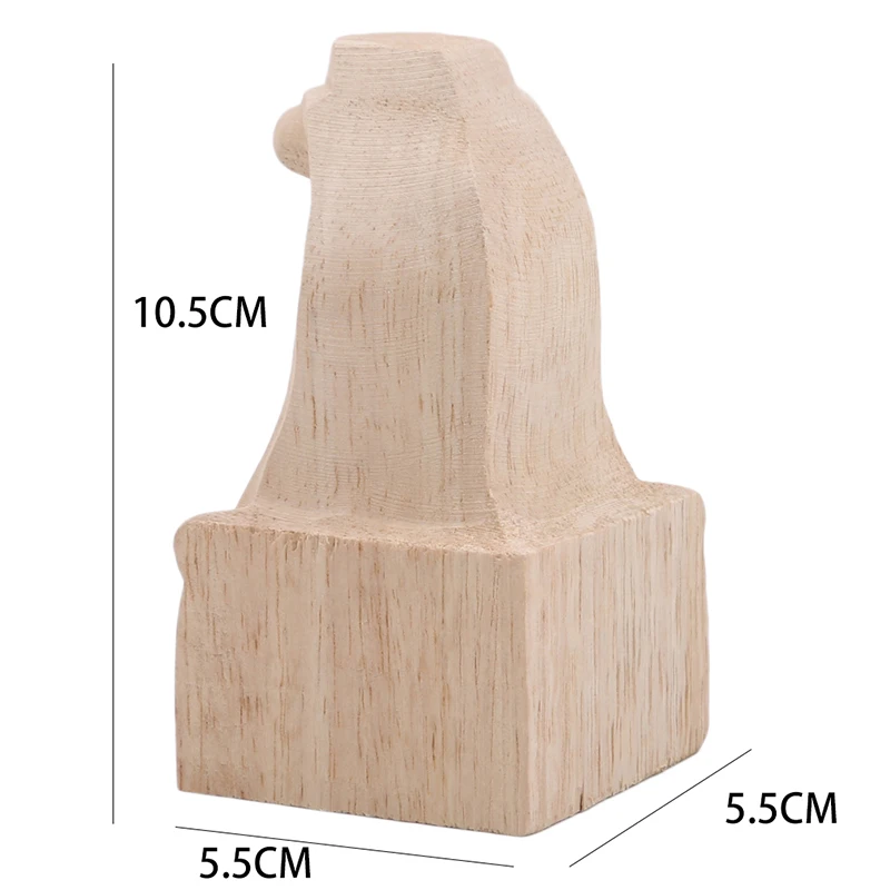 

1PCS 10x5.5cm European Style Solid Wood Carved Furniture Foot Legs TV Cabinet Seat Feets