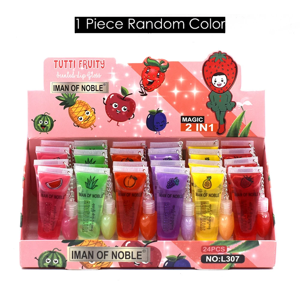 Тутти Фруктовый Ароматизированный блеск для губ Блестящий водный фруктовое