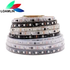 WS2811 304860 пикселейсветодиодыm 5050SMD RGB умная Пиксельная светодиодная полоса, Адресуемая WS2811IC чернаябелая печатная плата 12 В постоянного тока