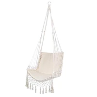 2021 new hammock chair macrame swing hanging cotton rope hammock swing chair for indoor