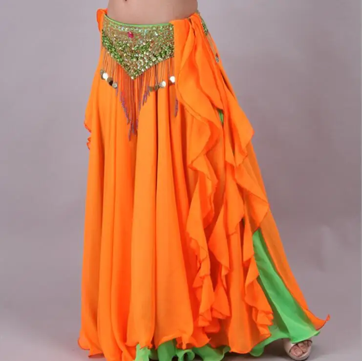 

NONSAR New Costume New Double Chiffon Skirt Dance Skirt Performance Long Skirt Fashion