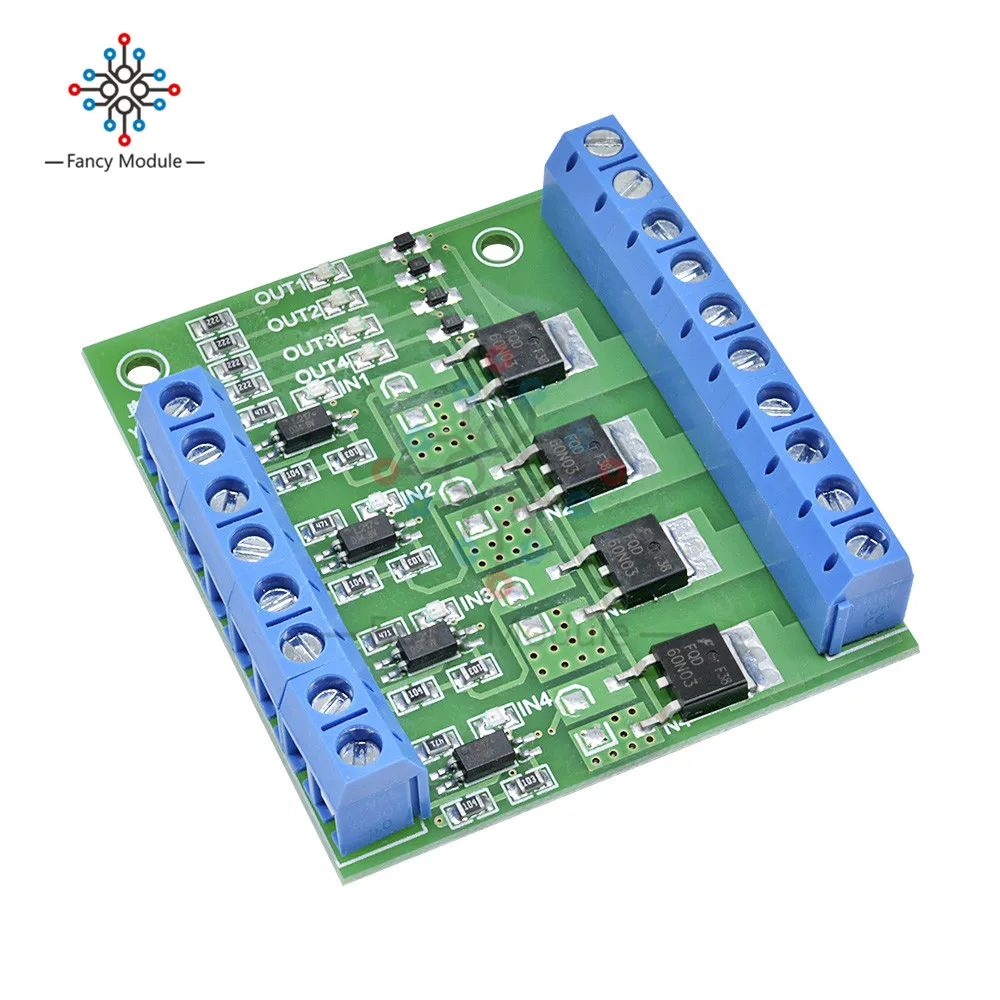 MOS прибор оптрон изоляционный Привод модуль MOSFET 4 Каналы импульсный триггер