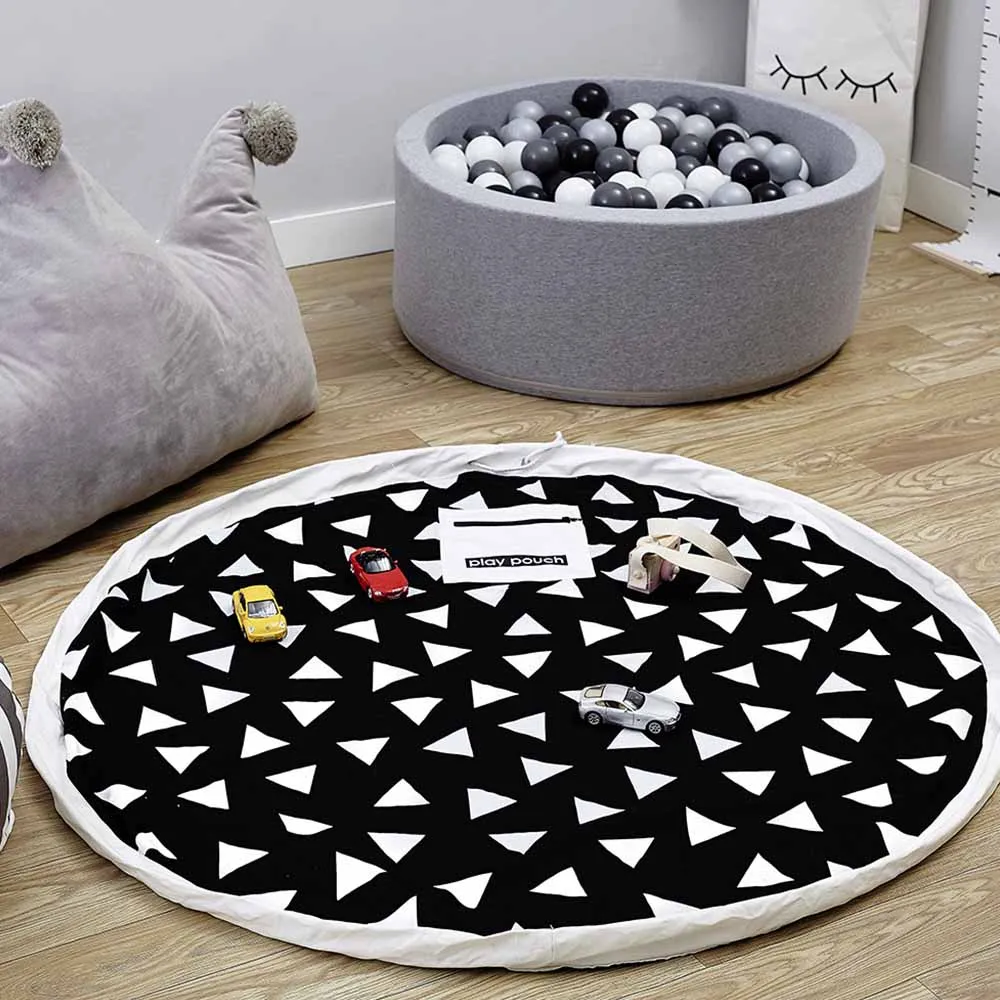 Большая сумка на молнии для хранения детских игрушек с ручкой портативная