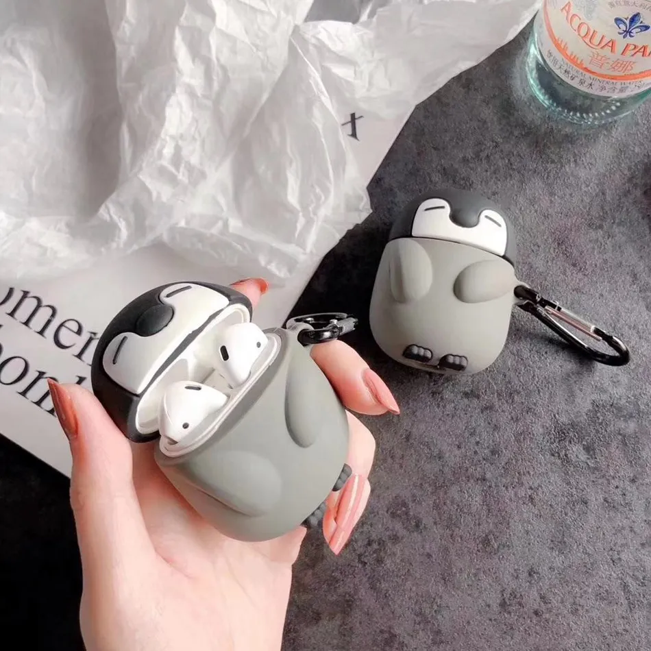 Роскошный чехол для Airpods 2 чехол силиконовый милый чехол для Apple Airpod беспроводные наушники для Air Pods аксессуары брелок ТВ коробка