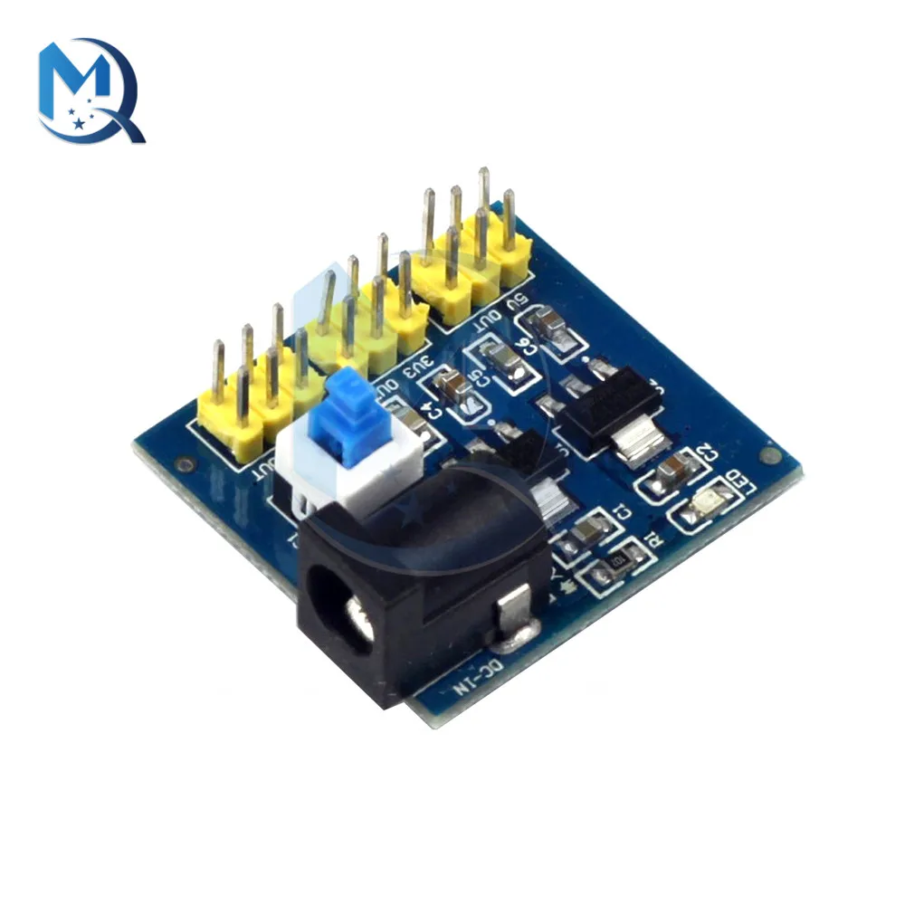 DC 6V - 12V Модуль источника питания с понижающим преобразованием 5.5X2.1MM для Arduino с индикатором LED включен.