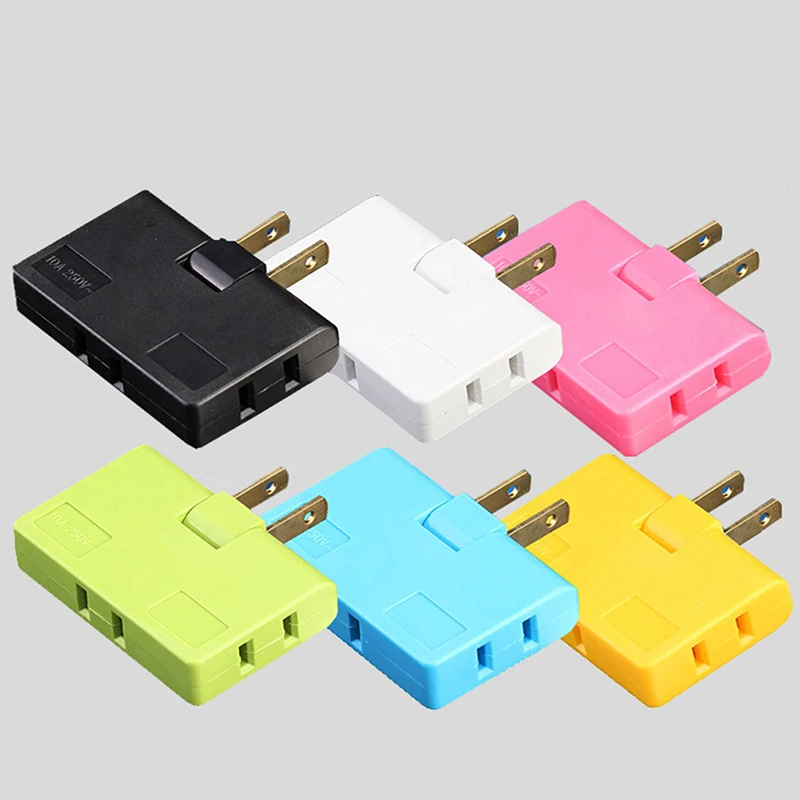 

Outlet Power Converter Rotate Charger Wall Socket Adapter Splitter Converter Socket One To Three Power Conversion