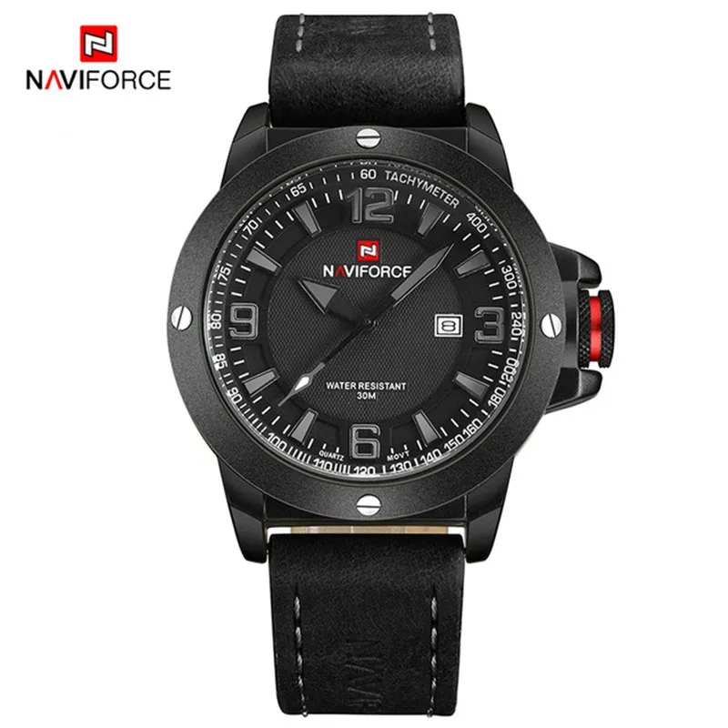 Новые мужские часы NAVIFORCE модные спортивные кварцевые часы мужские часы лучший бренд класса люкс Бизнес водонепроницаемые часы Relogio Masculino - Цвет: 9077-GY