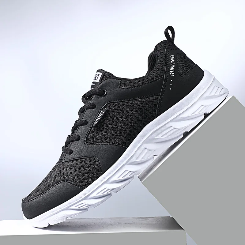 

Simple Men Casual Shoes Mesh Breathable Men Sneakers Lightweight Trainers Sports Sneakers Shoes Men Basket Homme Big Size 39-46