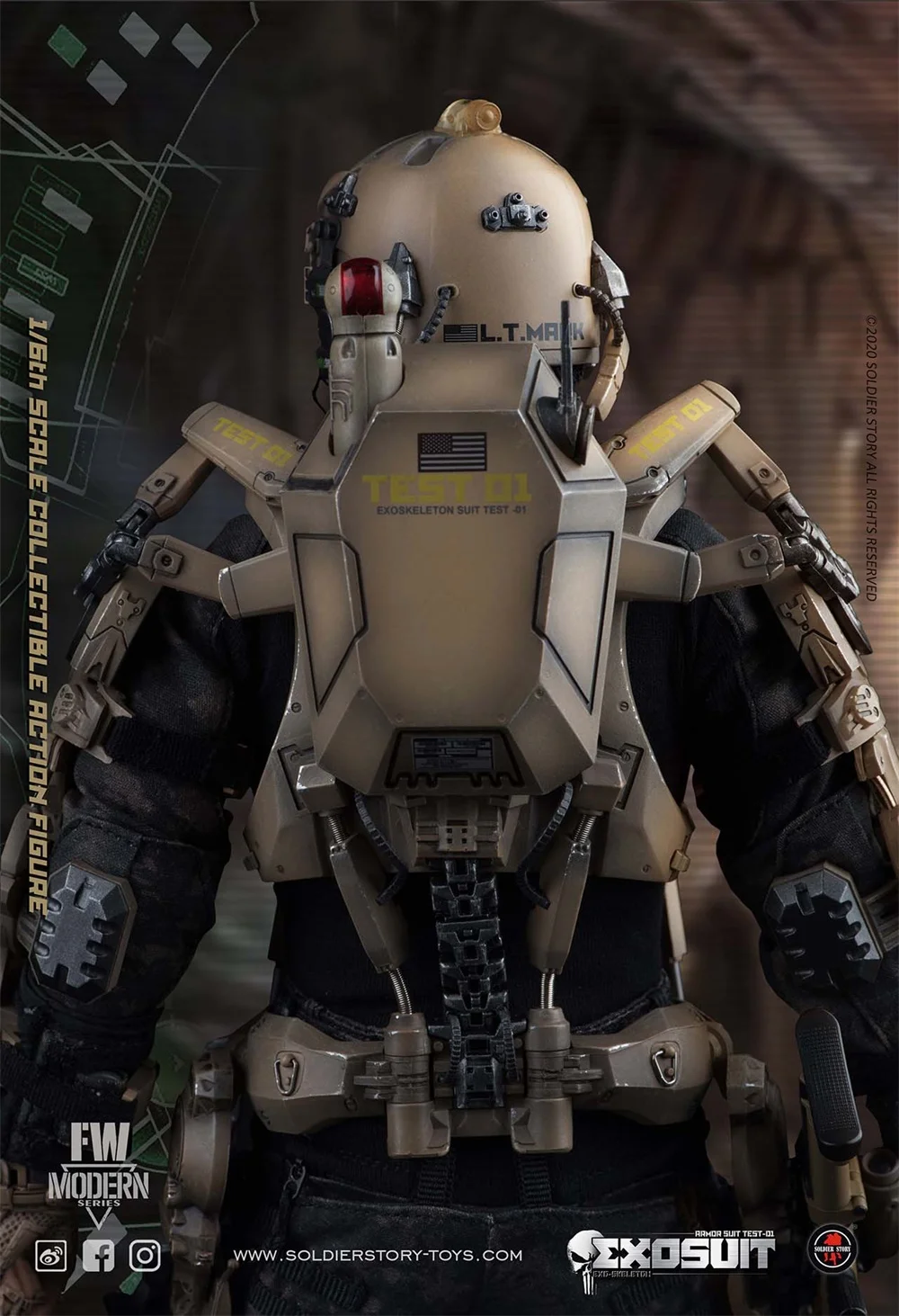 Solnorthstory 1/6th SS122 индивидуальный экзоскелет бронированный костюм прототип военный