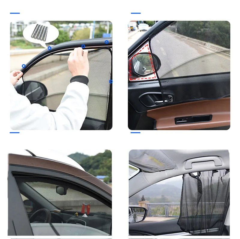 Автомобильный солнцезащитный козырек с УФ защитой магнитная марлевая занавеска