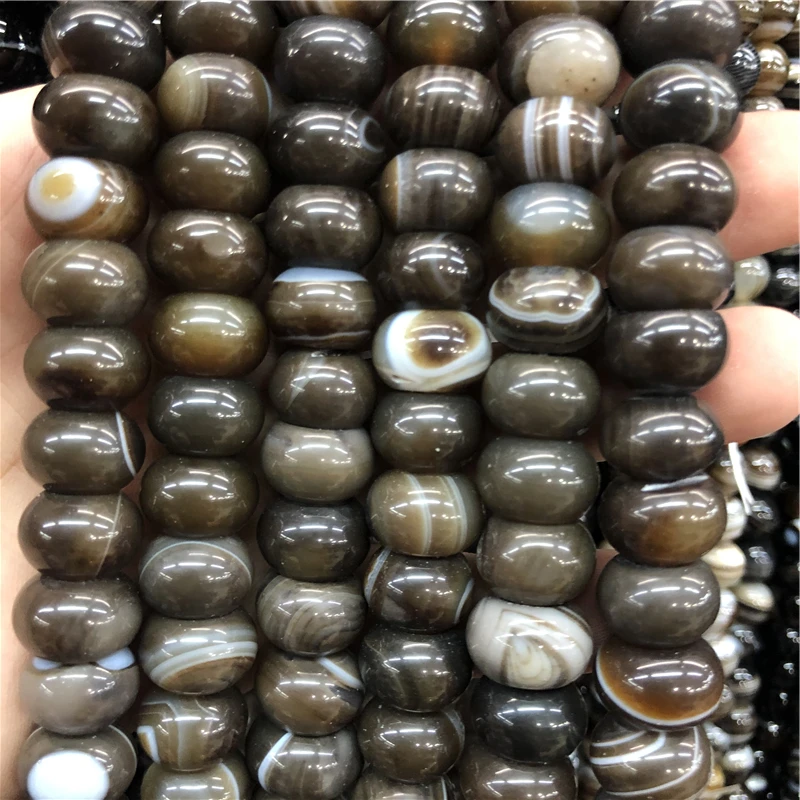 5 шт. Цвет: коричневый хаки свободные бусины колесо Форма полудрагоценным камнем