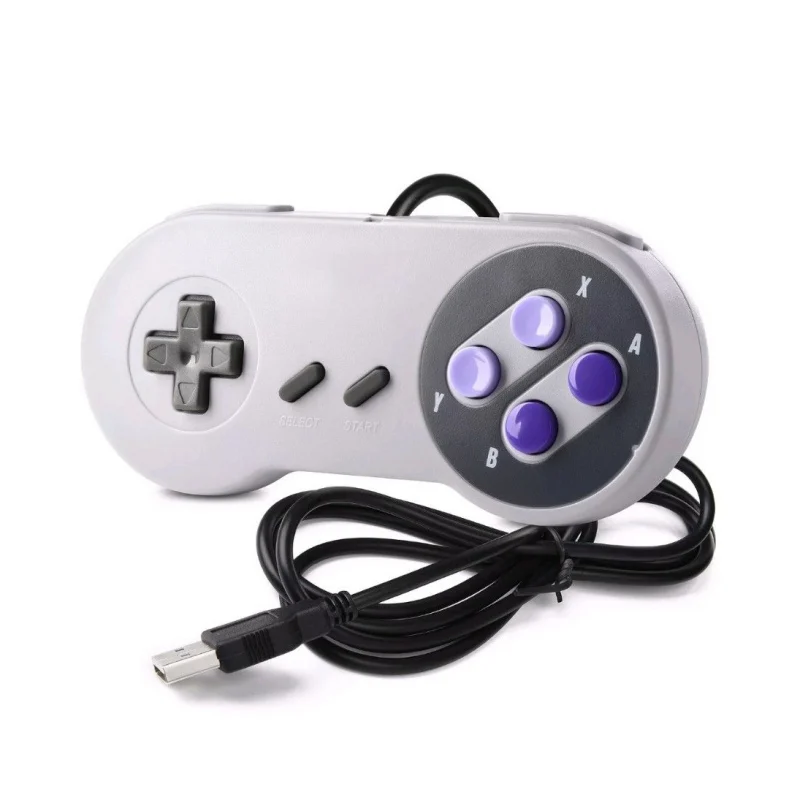 1 шт. проводной Супер USB контроллер геймпад джойстики Ретро Классический Snes Usb ПК