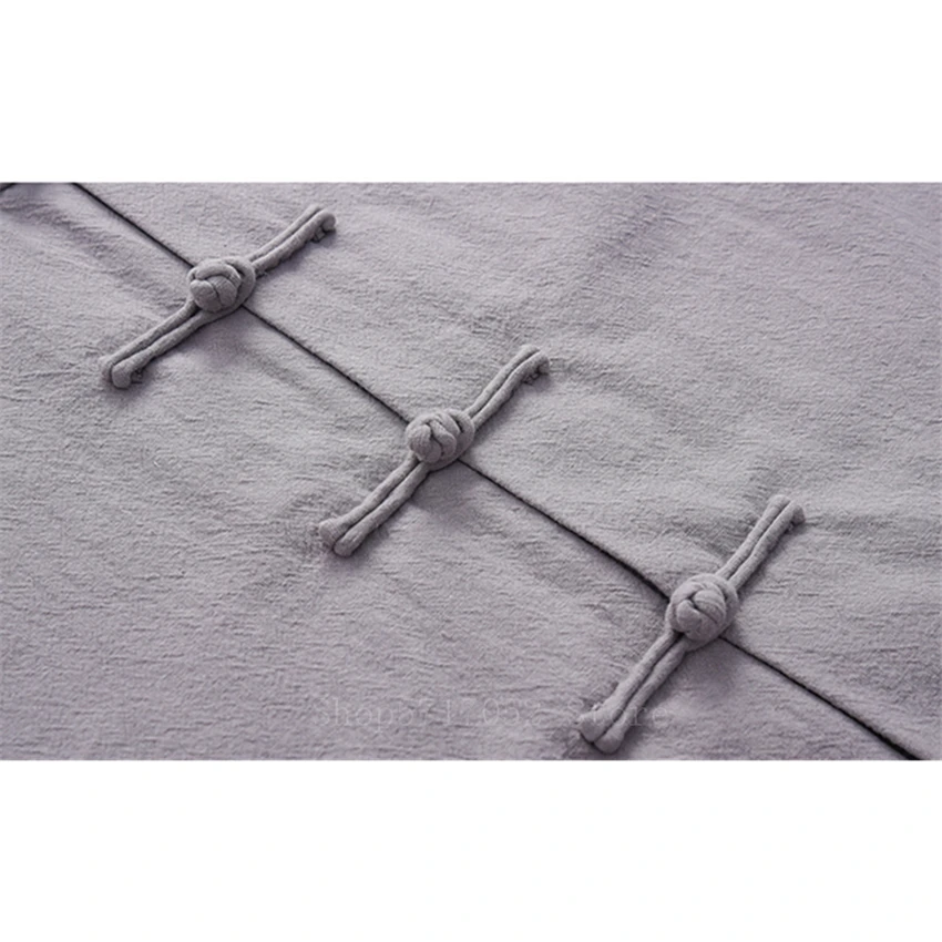 

3PCS Chinese Traditional Tang Suit Male Solid Linen Kung Fu Uniform Retro Casual Plus Size Tai Chi 9Colors Clothing Set for Man