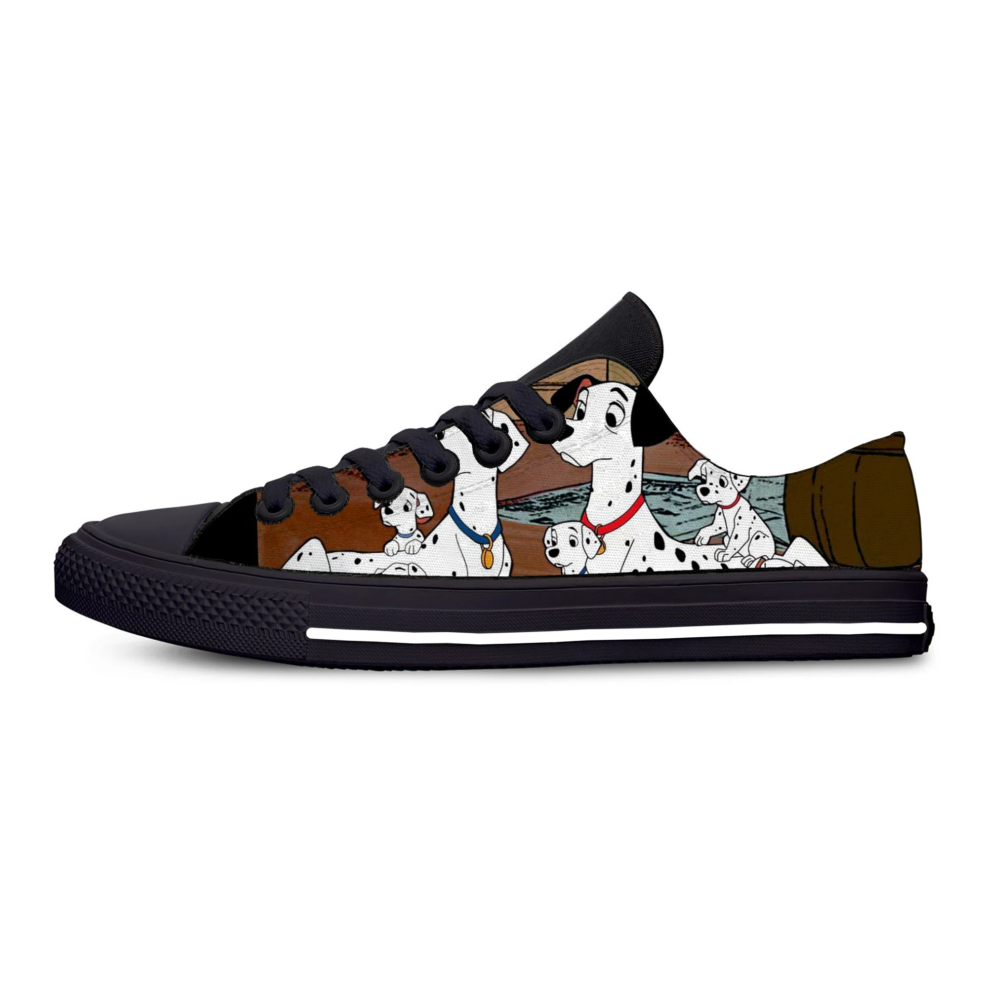 101 Dalmatians 5 Лидер продаж; модная обувь с героями мультфильмов; коллекция 101 года; обувь далматинцев; мужские и женские кроссовки с 3D-принтом; Повседневная легкая дышащая парусиновая обувь в стиле Харадзюку - Цвет: 101 Dalmatians 5