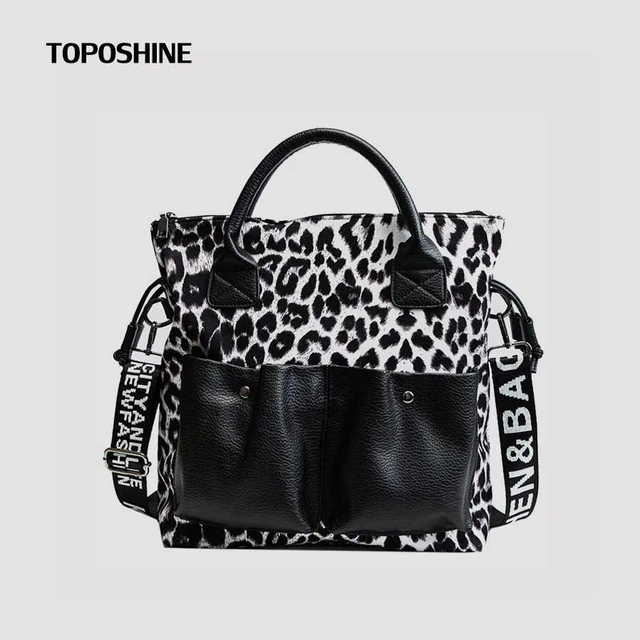 

Toposhine Leopard Lady Handbags New Fashion Women Shoulder Bags Leopard Popular Double Packages Women Messenger Bags for Women
