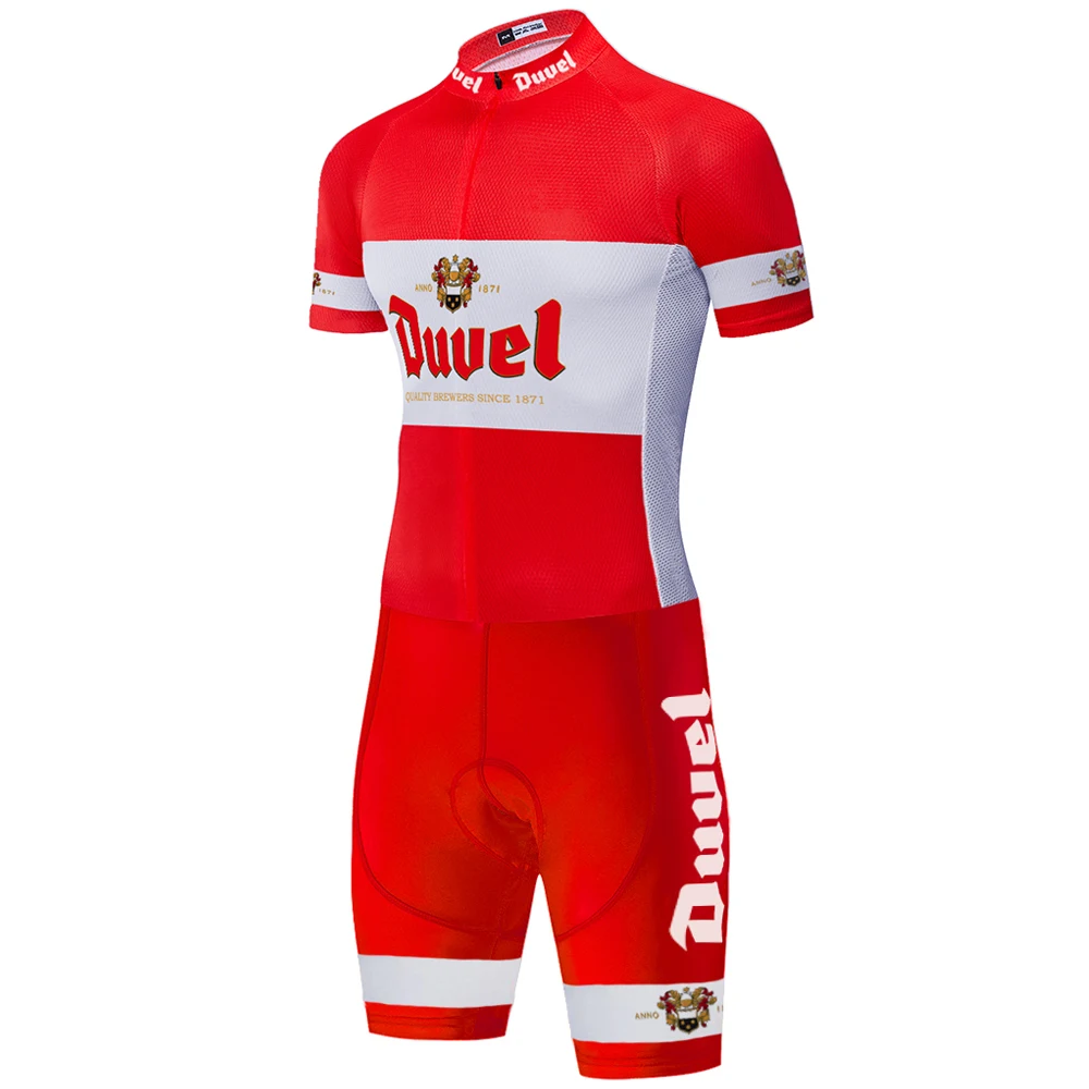 Лыжный костюм duvel beer team летний для велоспорта одежда триатлона униформа ciclismo ropa