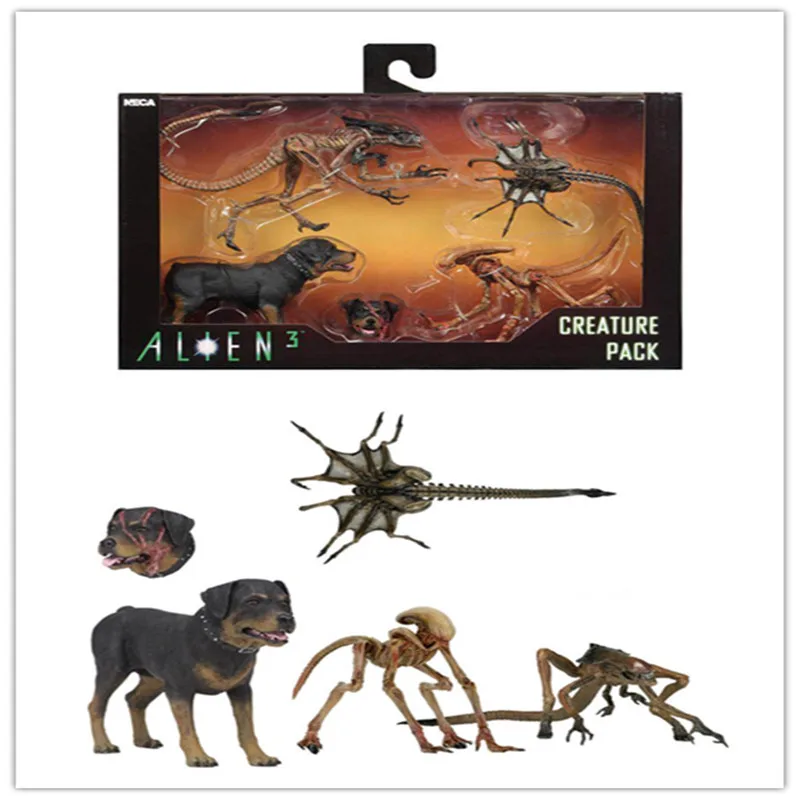 4 шт./компл. NECA Aliem 3 набор экшн фигурок инопланетянина собака модель игрушка кукла