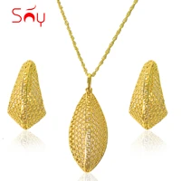 sunny jewelry sets fashion copper new design earrings pendant high quality for women geometric wedding party gifts trendy