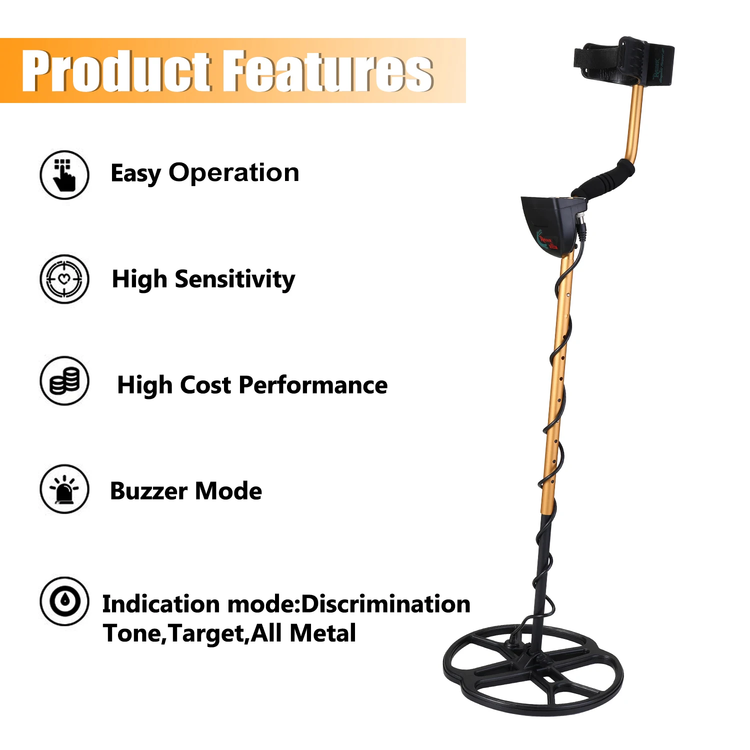 Портативный металлоискатель ручной подземный детектор для поиска золота