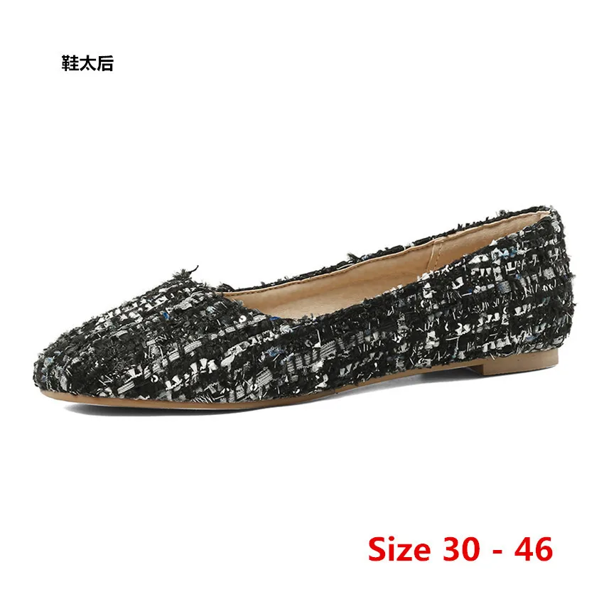 

Women Flat Shoes Ballet Shoes Breathable Shoes Flats Woman Soft Shoes Small Big Size 30 - 46